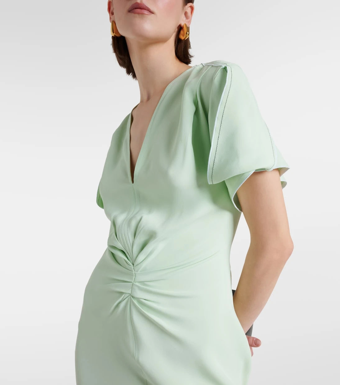 Victoria Beckham - Gathered midi dress