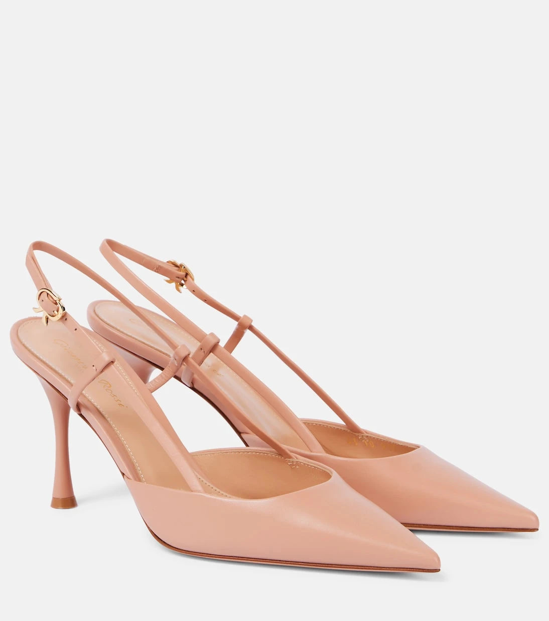 Gianvito Rossi - Ascent 85 leather slingback pumps