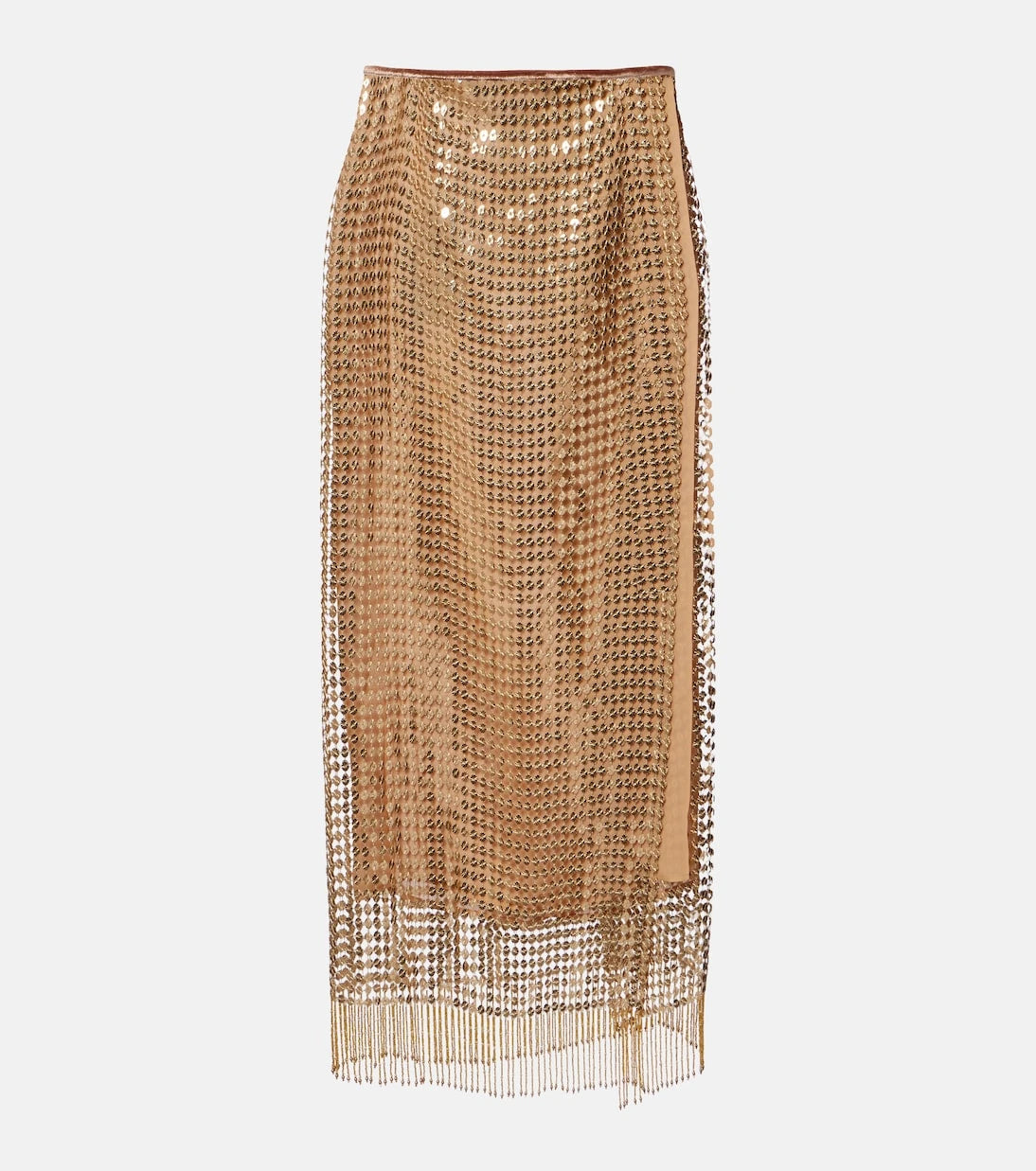 Roberto Cavalli - Embellished wrap skirt