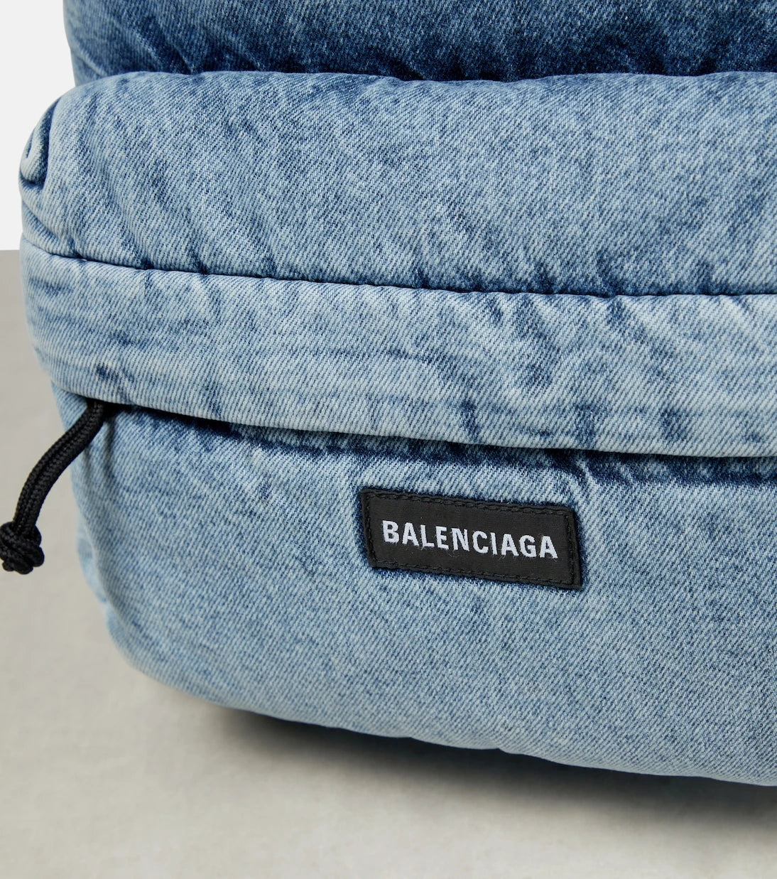Balenciaga - Padded denim backpack