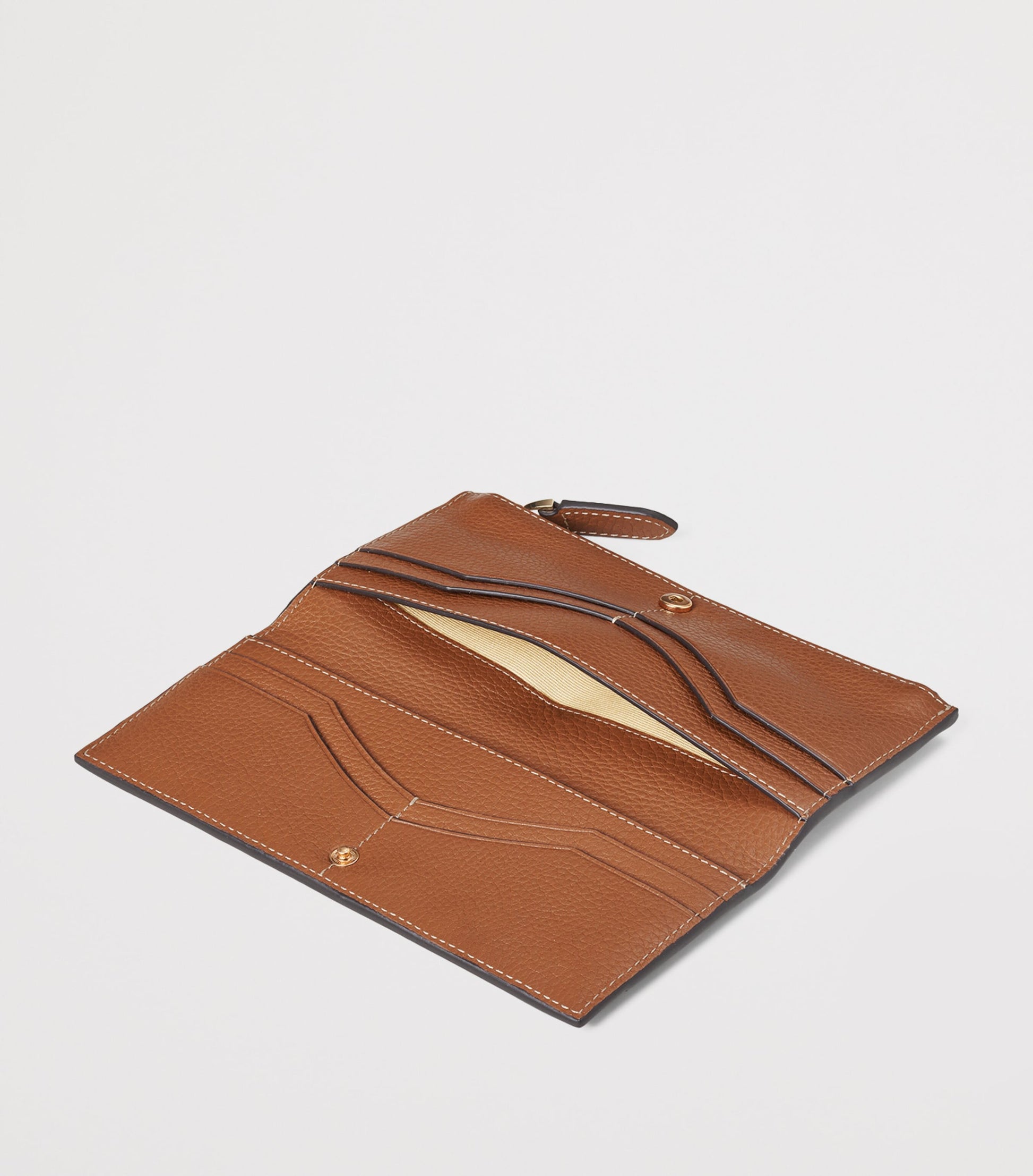 Aspinal Of London Brown Large Leather Hudson Purse