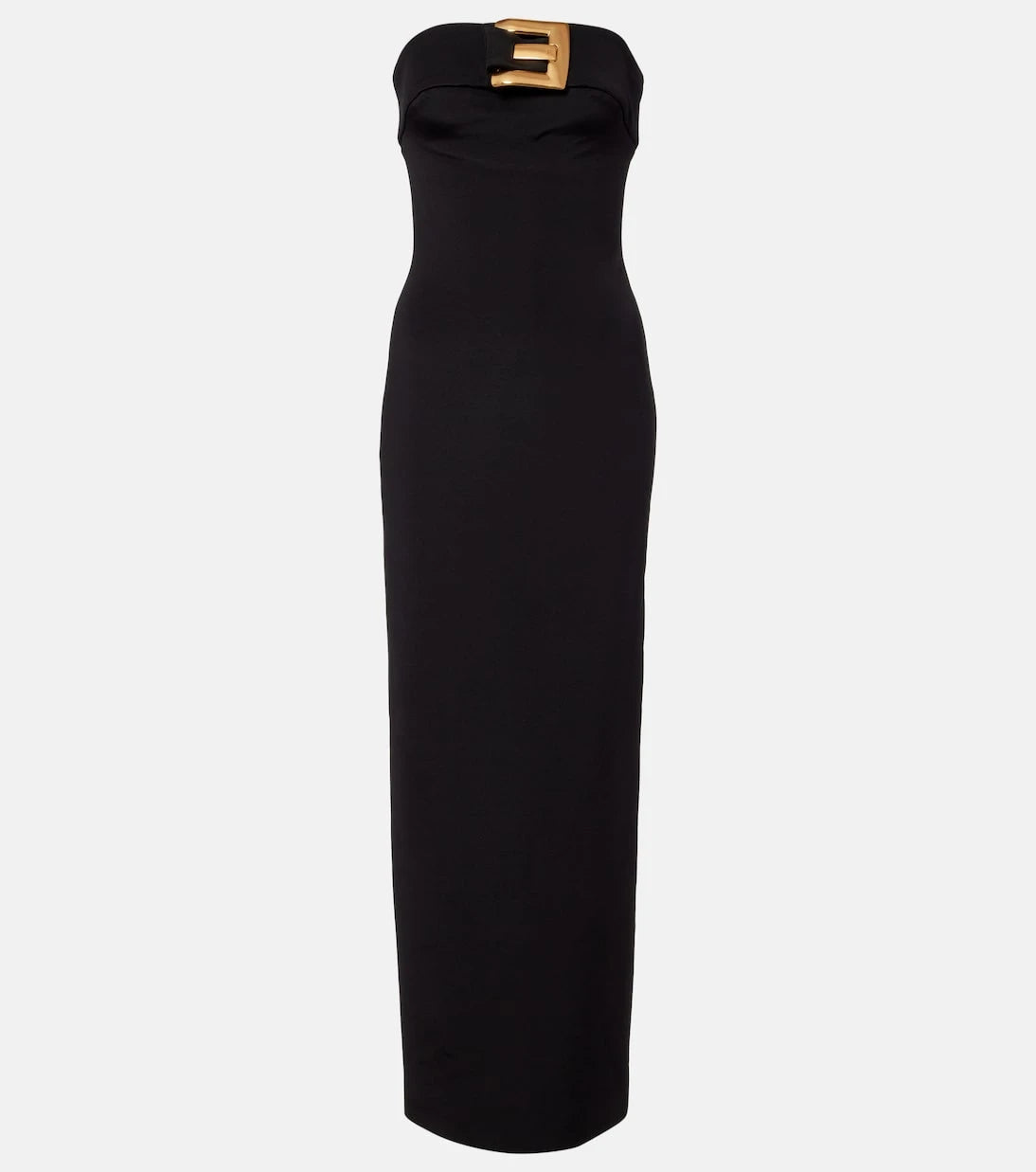 Balmain - Belted jersey gown