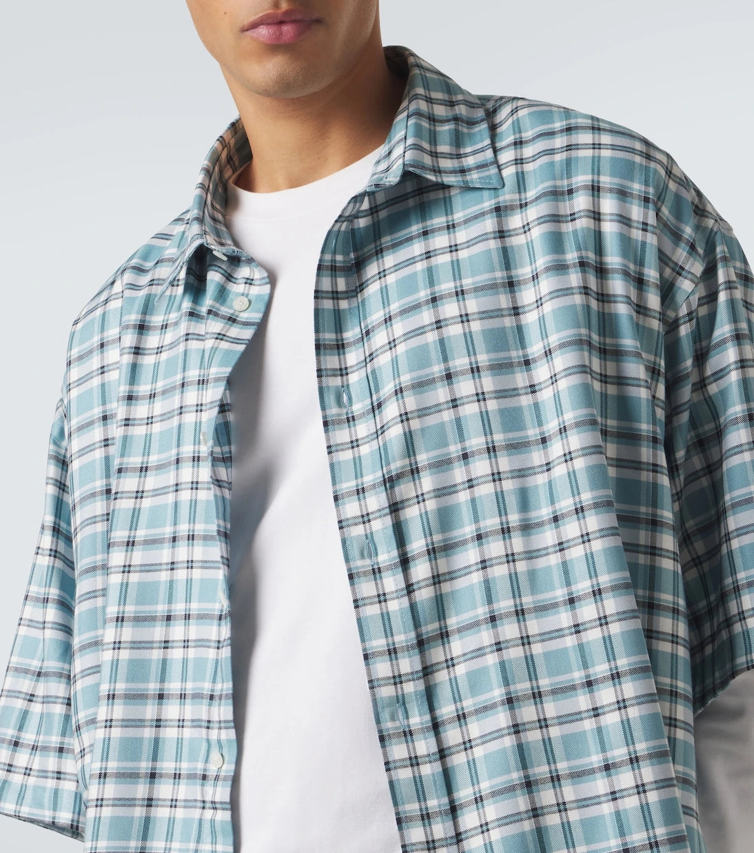 Acne Studios - Plaid oversized flannel shirt