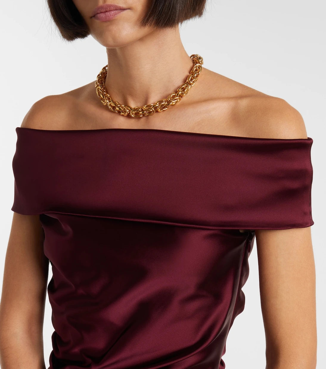 Max Mara - Opaco off-shoulder maxi dress
