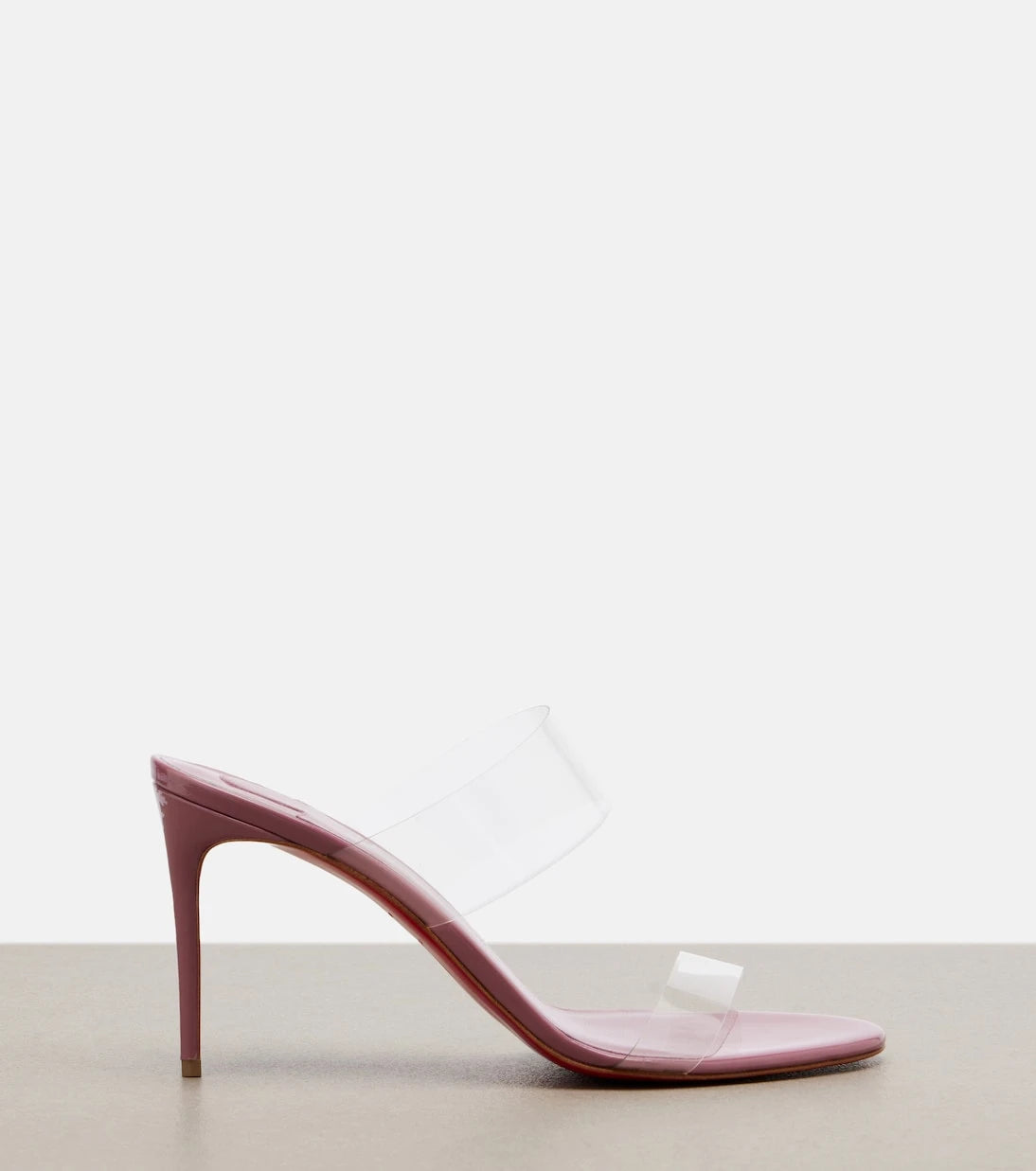 Christian Louboutin - Just Nothing leather-trimmed TPU mules
