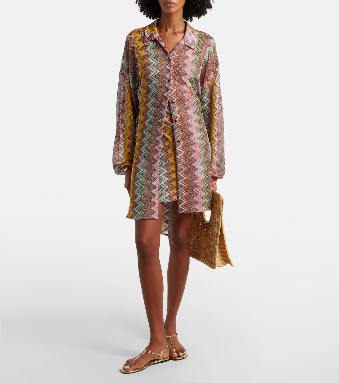 Missoni - Zigzag lamé shirt