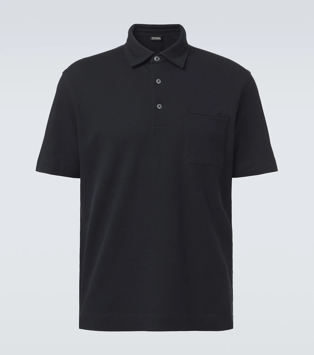 Zegna - Cotton piqué polo shirt