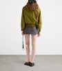 Prada Green Cotton Half-Zip Sweatshirt