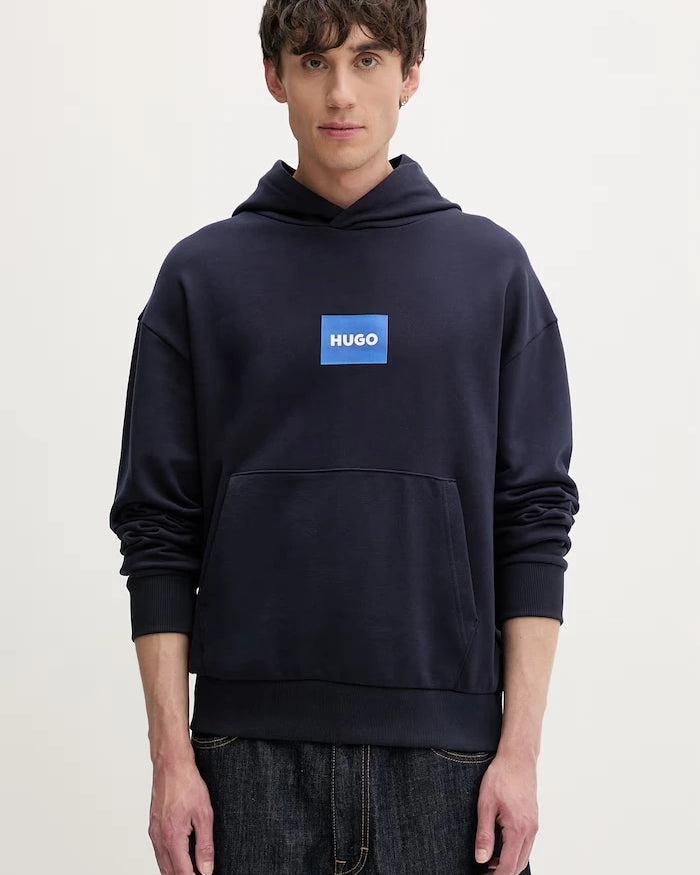HUGO Blue erkek pamuklu kapüşonlu sweatshirt Nayohood