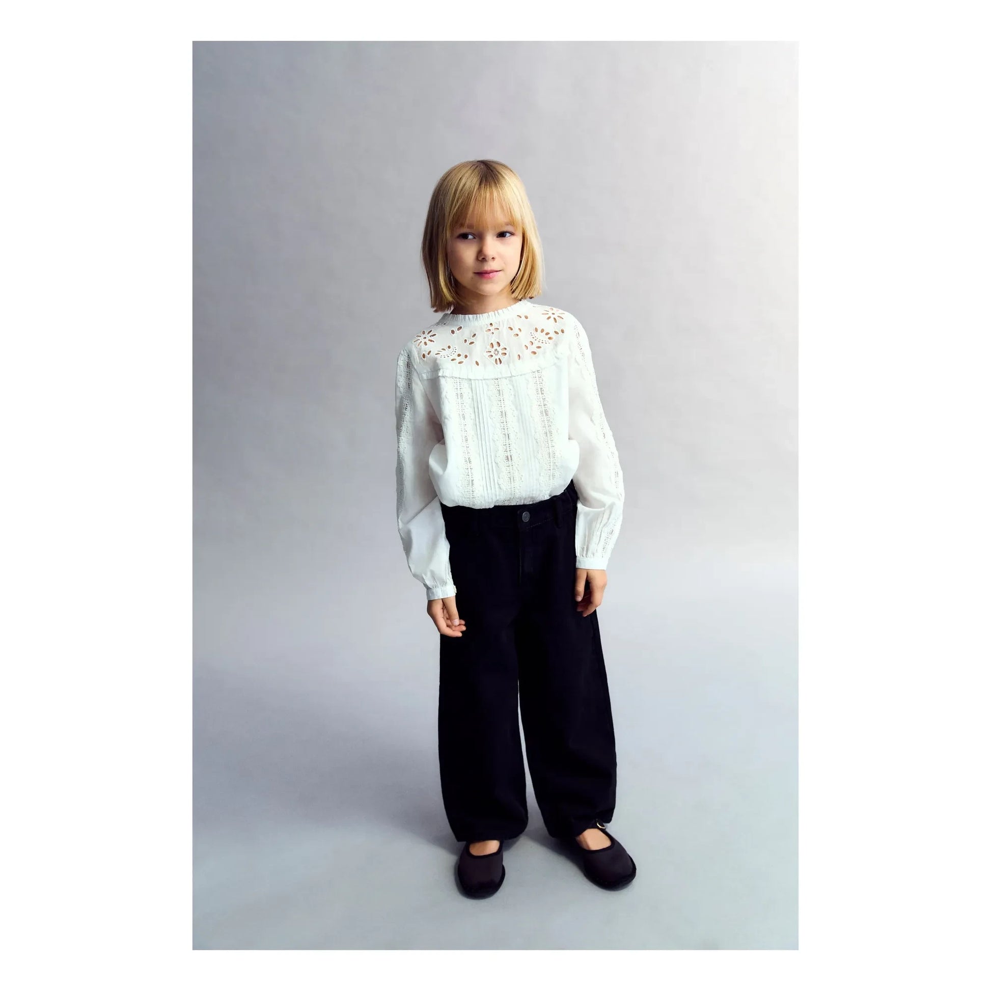 the new society - Dahlia blouse | White