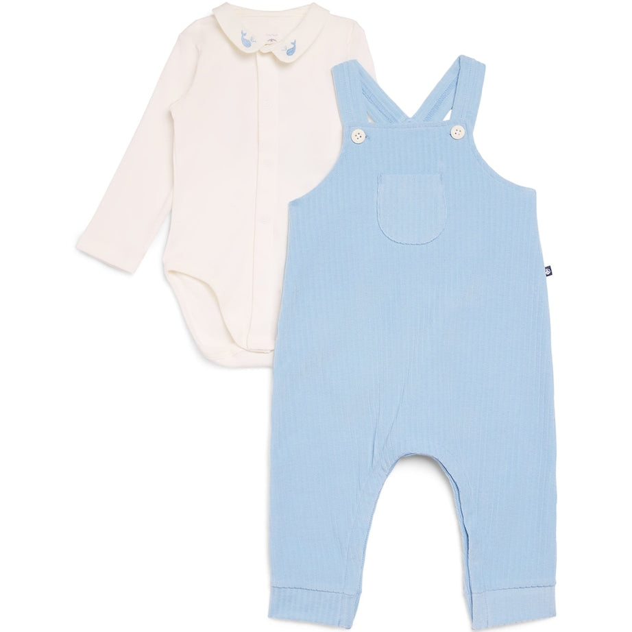 Cotton Bodysuit and Dungarees Set (1-18 Months)