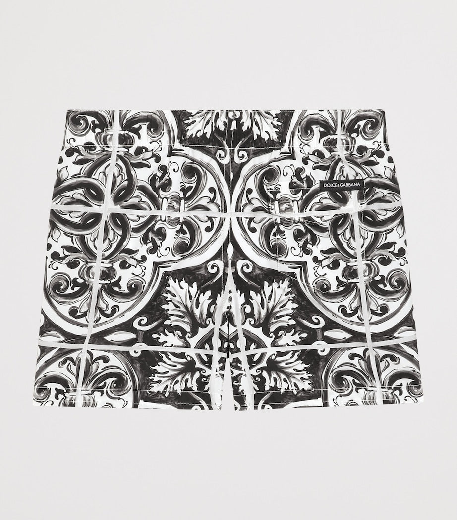 Dolce & Gabbana Kids Majolica Print Swim Shorts (3-36 Months)