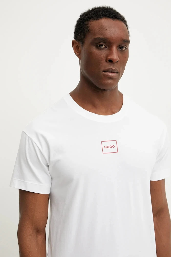 HUGO erkek pamuklu ev tişörtü Laze T-Shirt