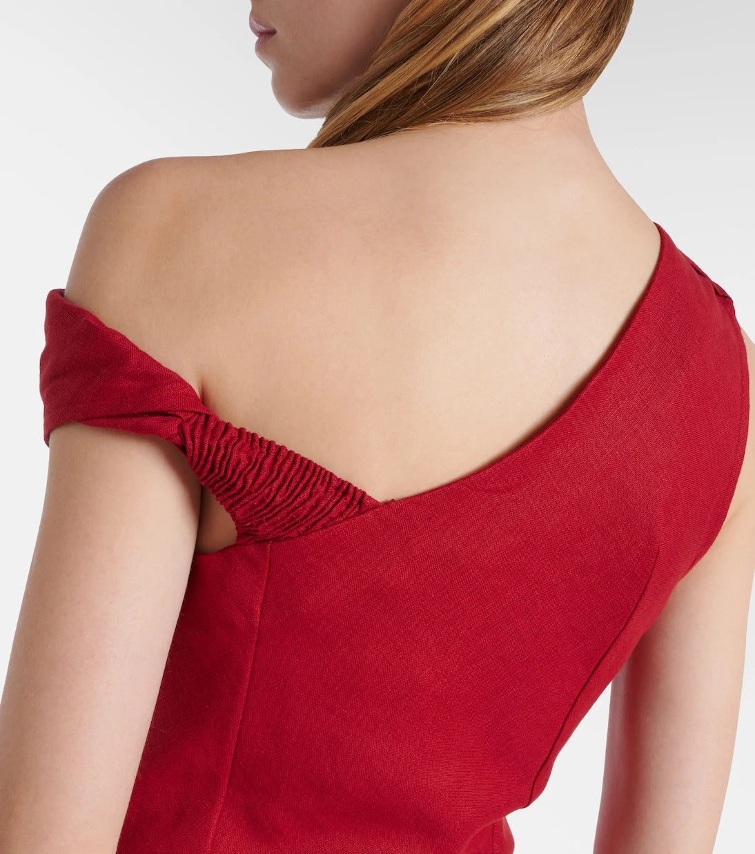 Faithfull - Suis one-shoulder linen top