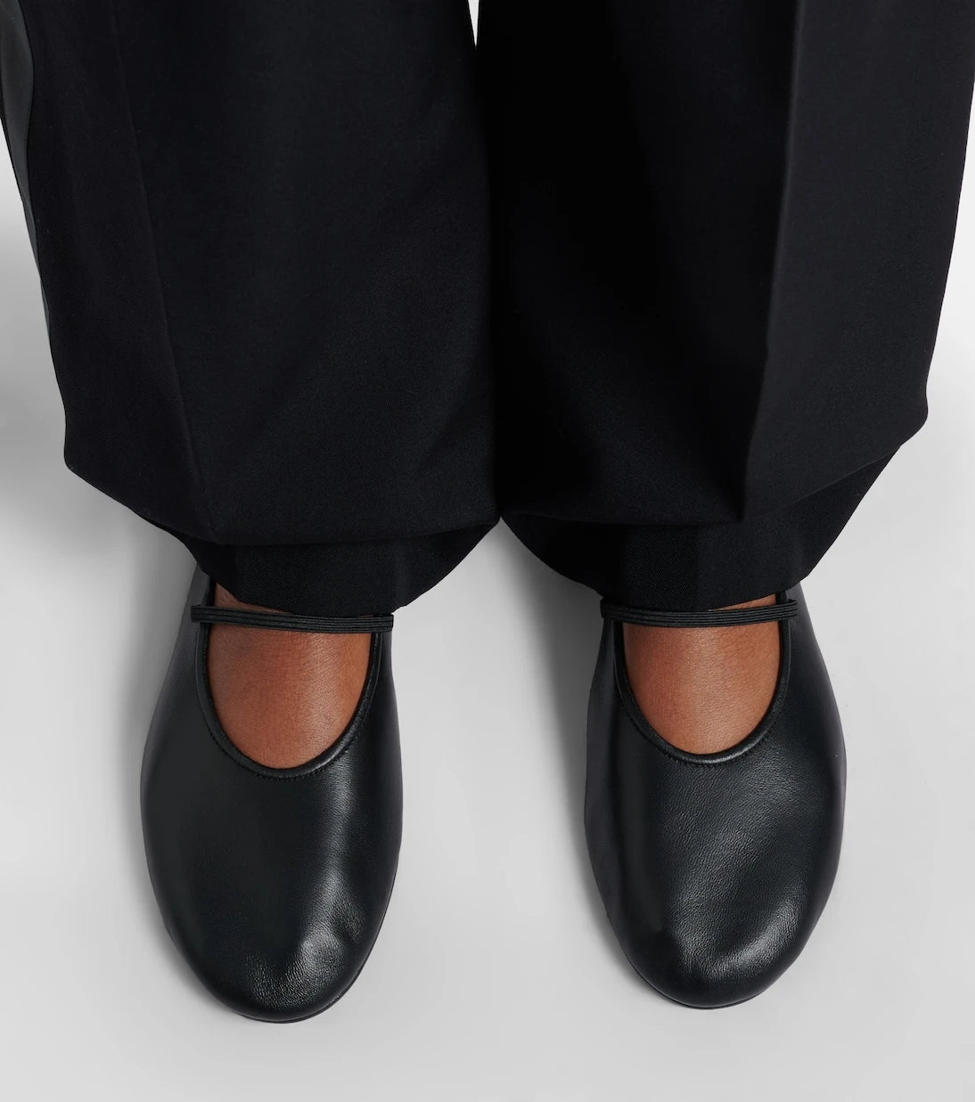 The Row - Leather ballet flats