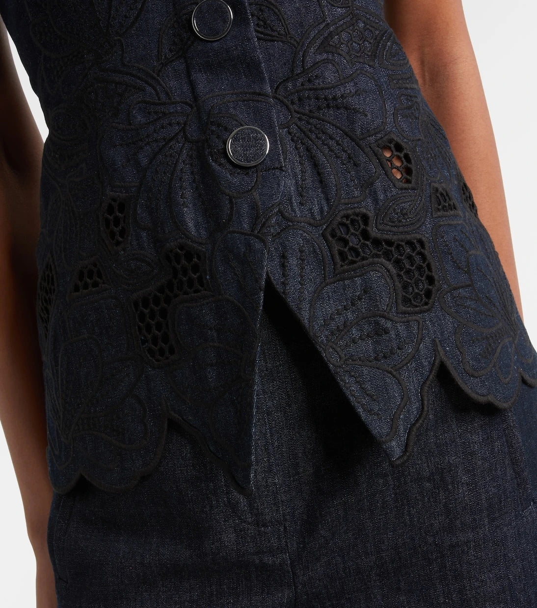 Veronica Beard - Mirielle cotton chambray top