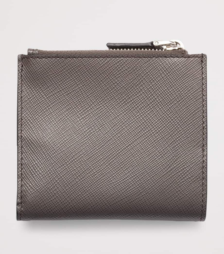 Saffiano Leather Triangle Wallet