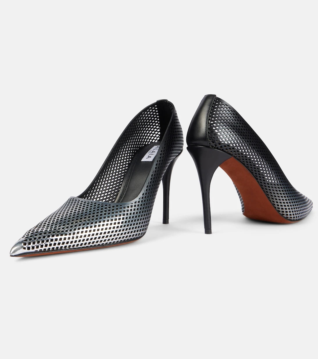 Alaïa - 90 ombré leather mesh pumps