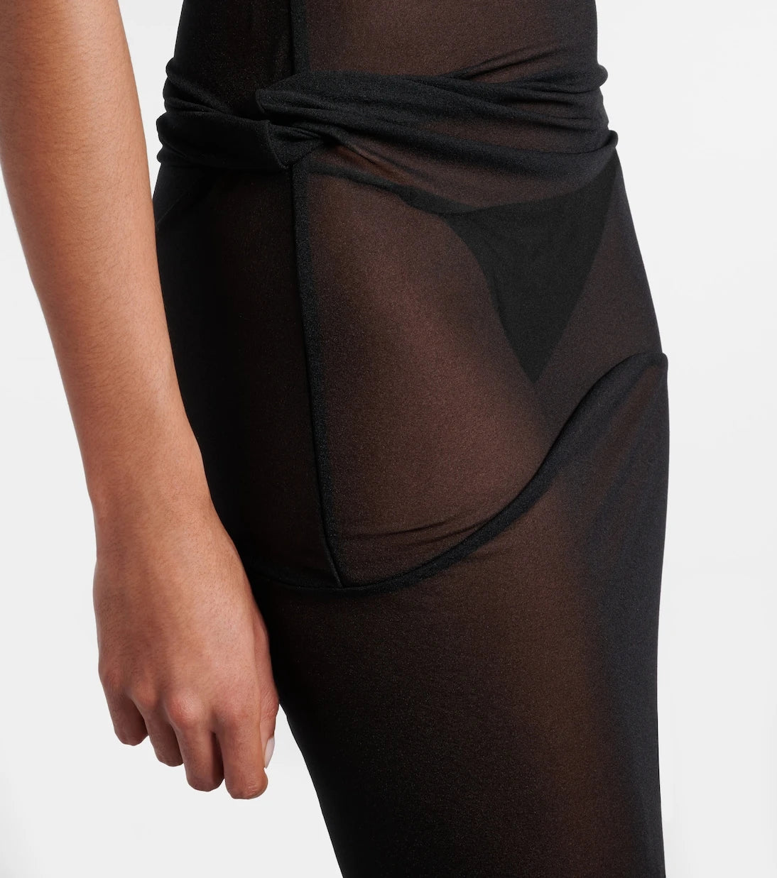 Rick Owens - Lilith sheer organza jersey gown