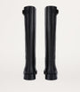 Valentino Garavani Black Leather VLogo Knee-High Boots 30