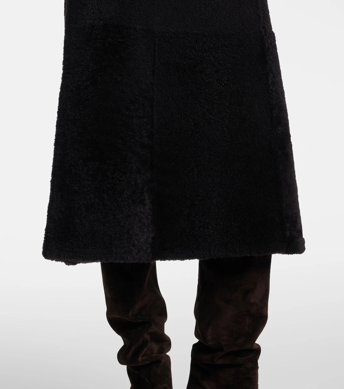 Yves Salomon - Shearling maxi skirt