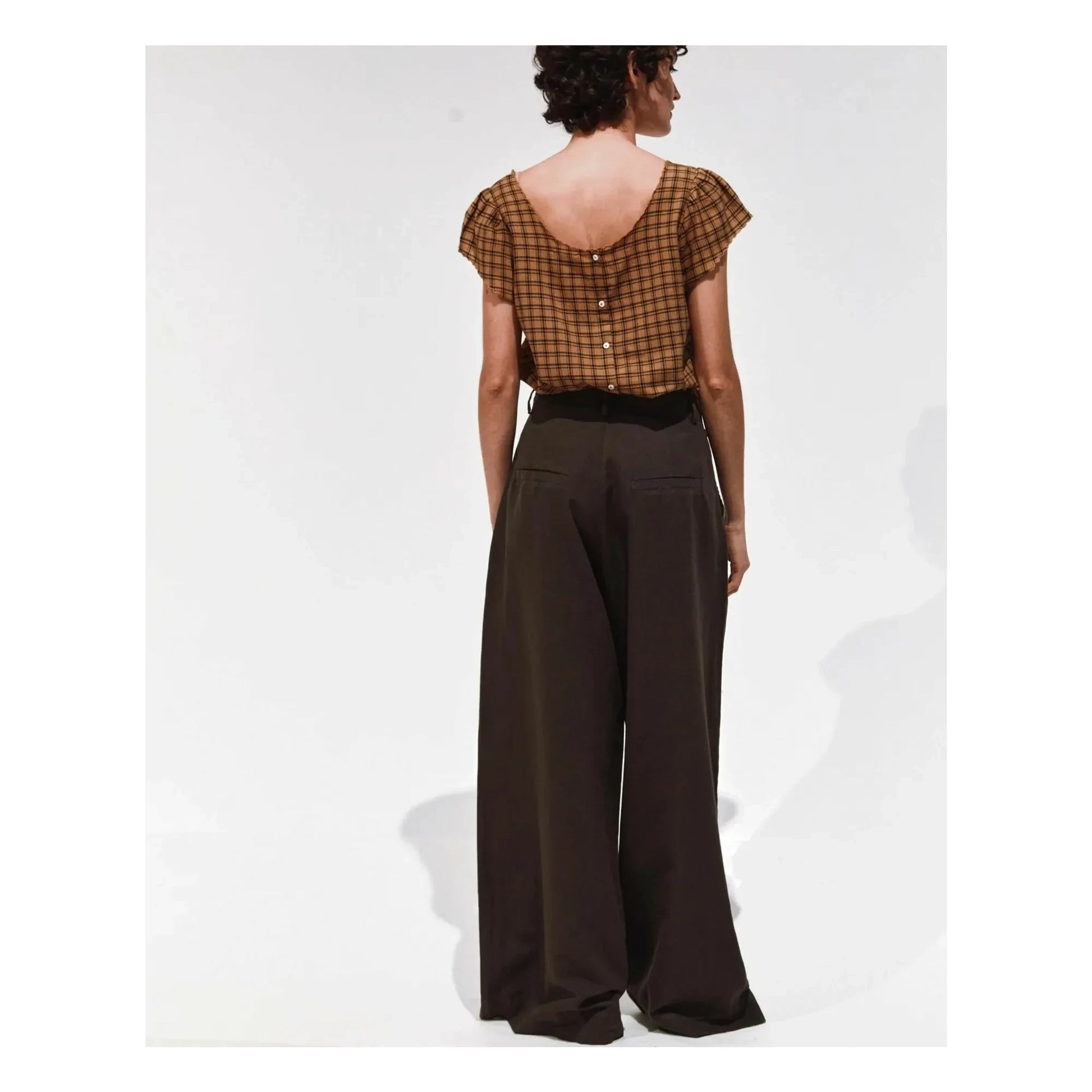 Emile et Ida - Brady Linen and Cotton Pants | Charcoal grey