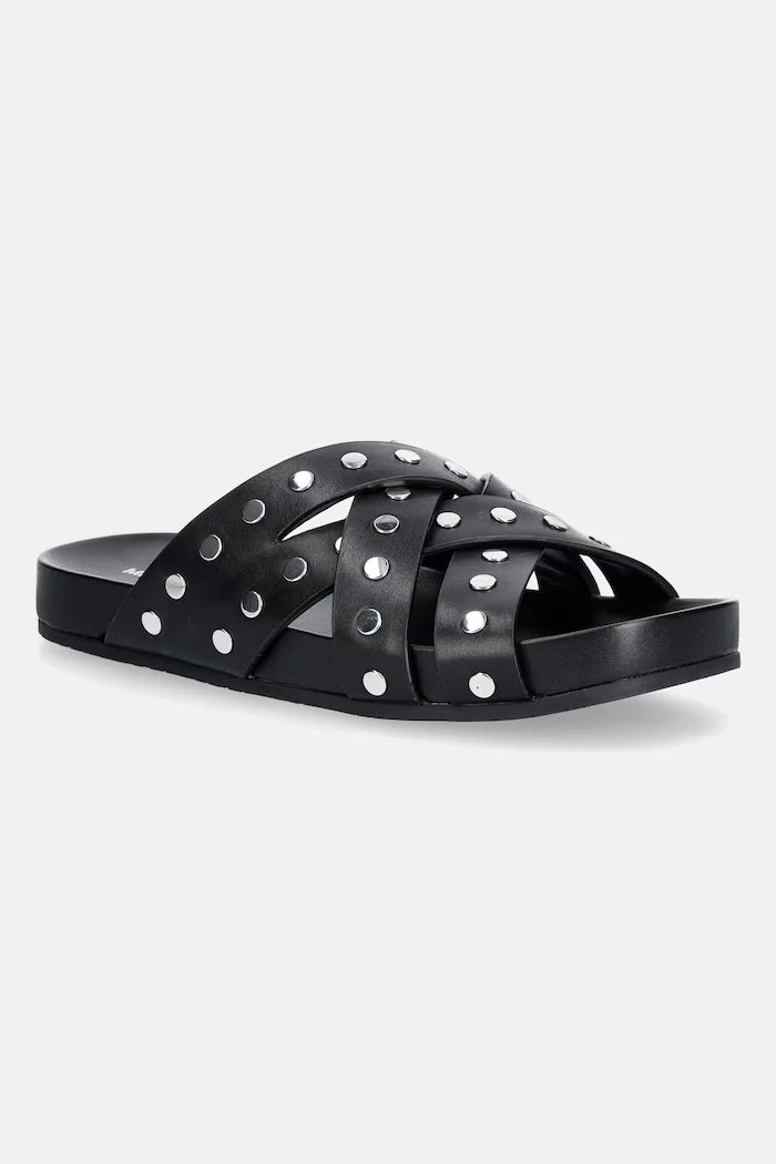 MICHAEL Michael Kors чехли дамски от кожа Irene Flat Sandal