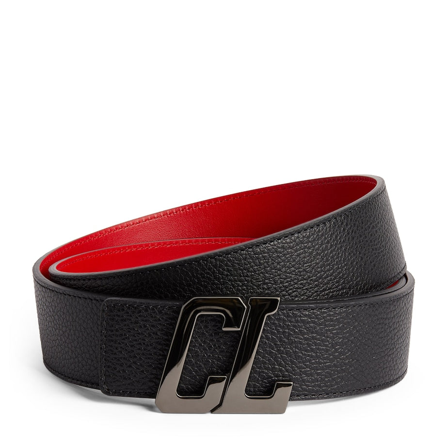 Happy Rui Leather Monogram Belt