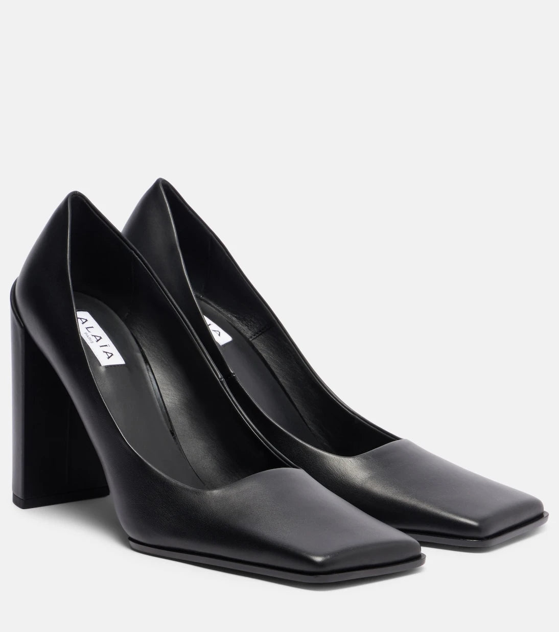 Alaïa - Square leather pumps