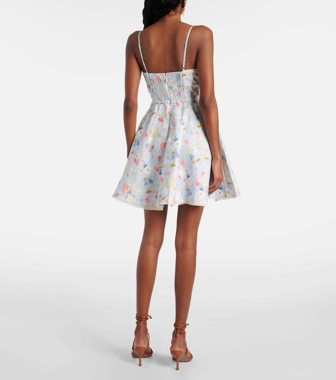 Zimmermann - Lucky floral linen minidress