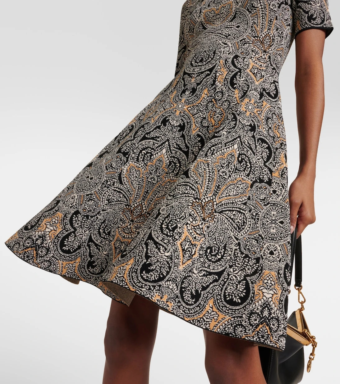 Etro - فستان قصير بطبعة البيزلي