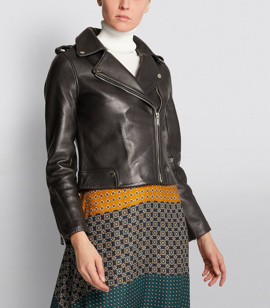 Claudie Pierlot Black Leather Jacket