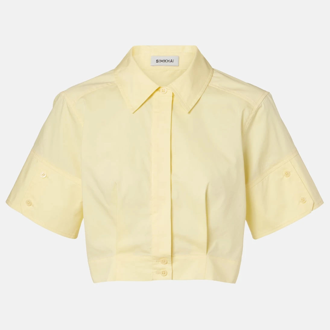 Simkhai - Sabrina cotton-blend crop top