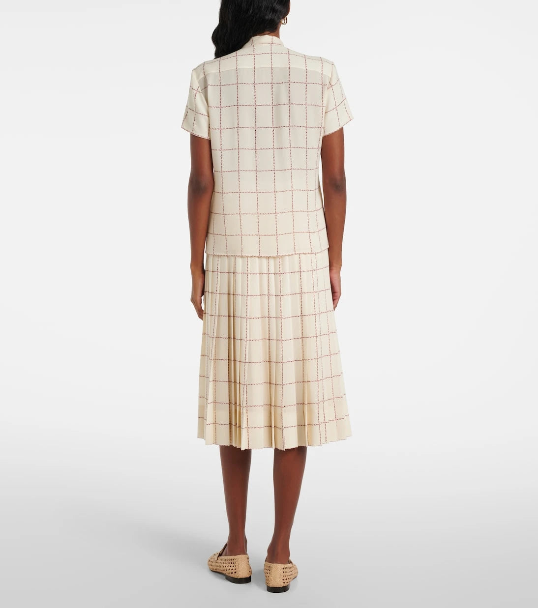 Loro Piana - Febe checked silk shirt