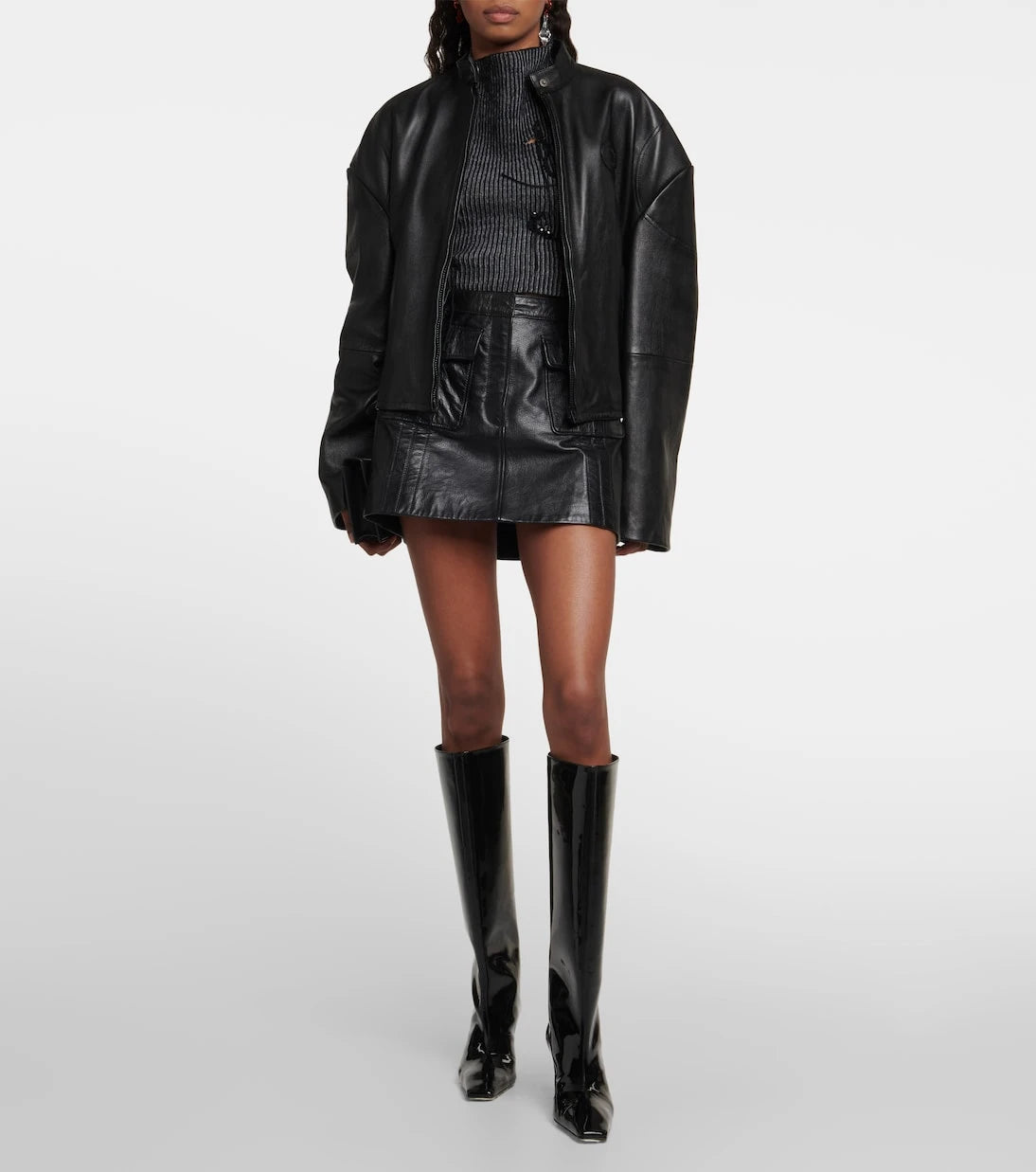 Acne Studios - Patent leather knee-high boots