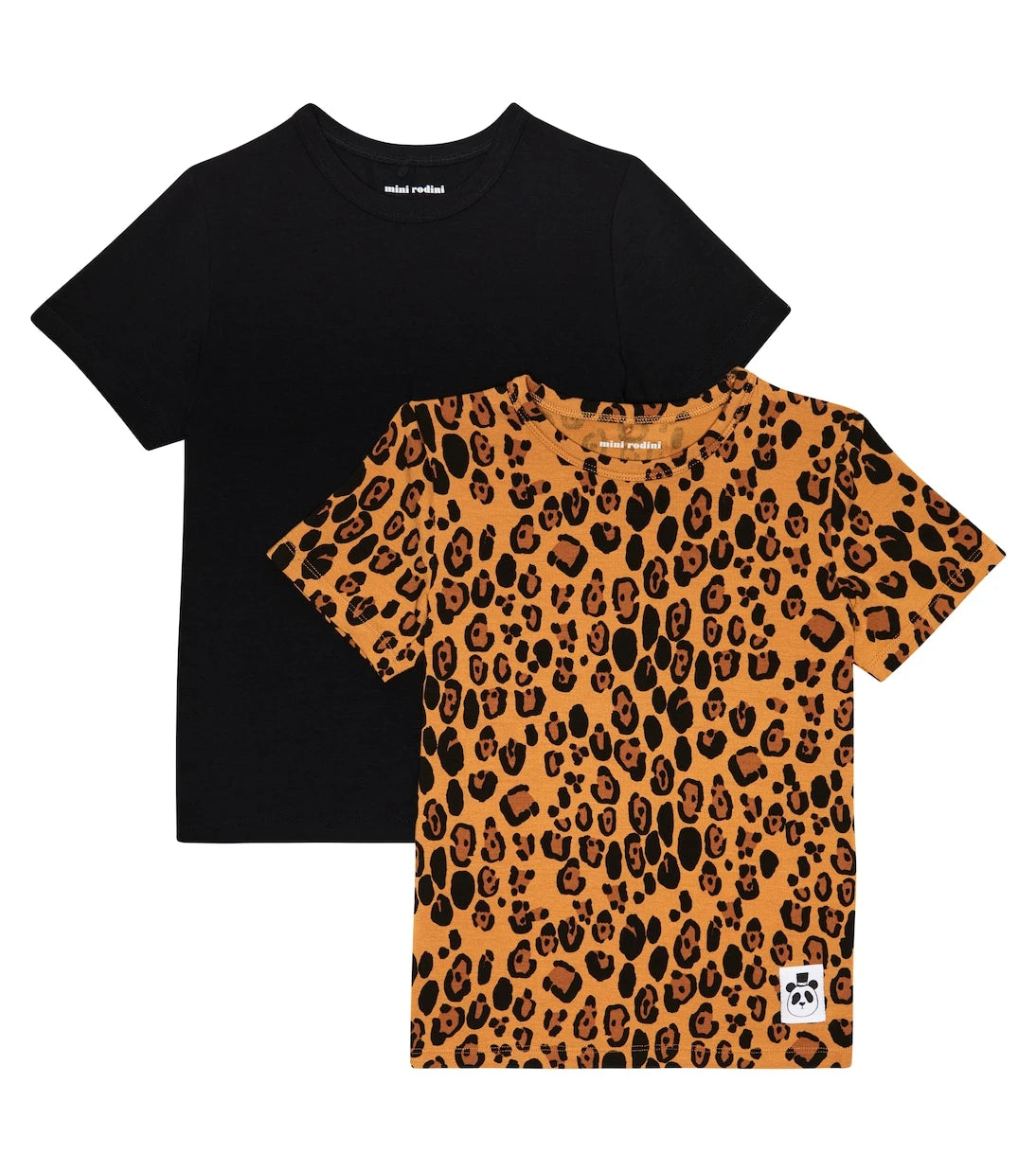 Mini Rodini - Basic Leopard set of 2 jersey T-shirts
