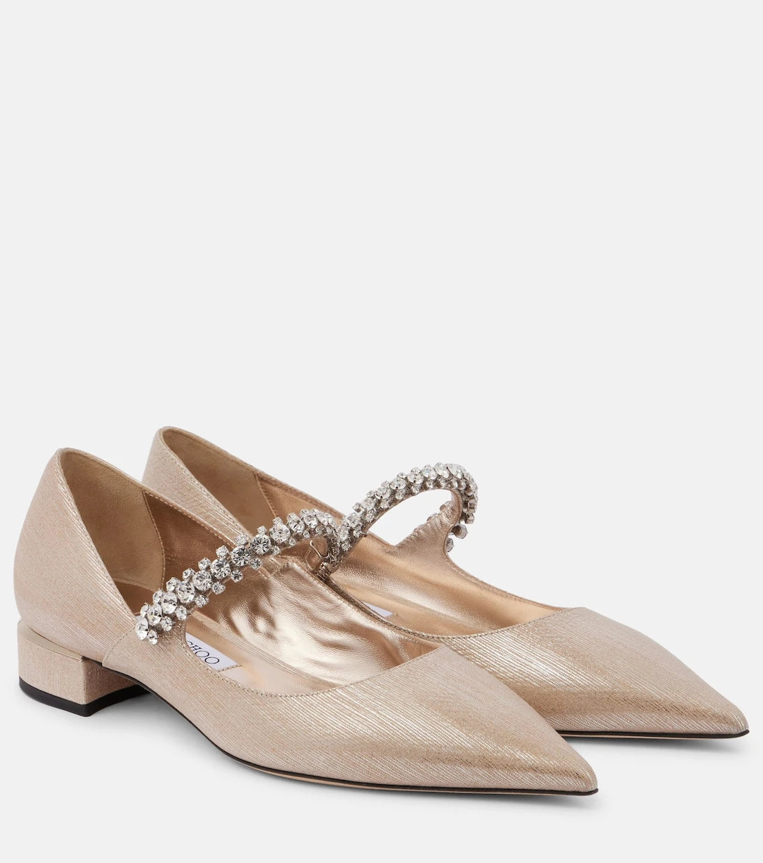 Jimmy Choo - Bing embellished leather Mary Jane pumps