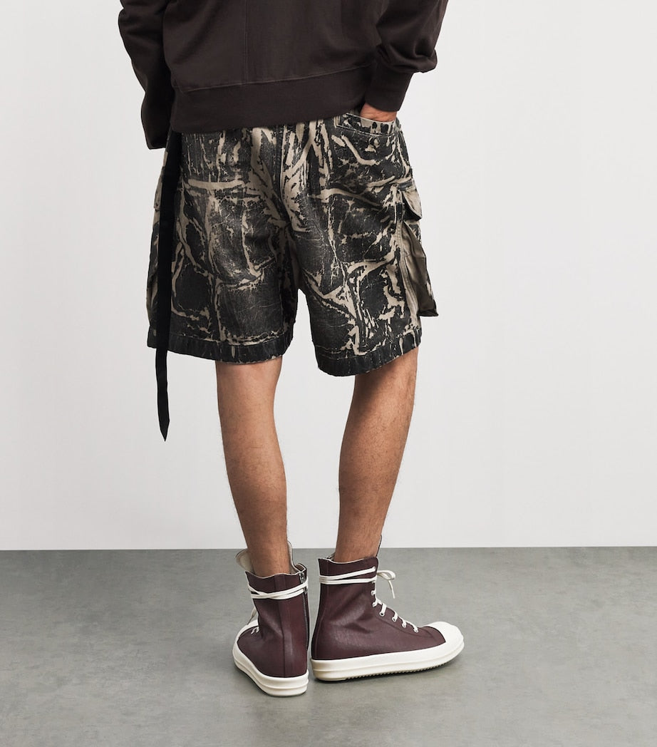 DRKSHDW Waxed Canvas High-Top Sneakers