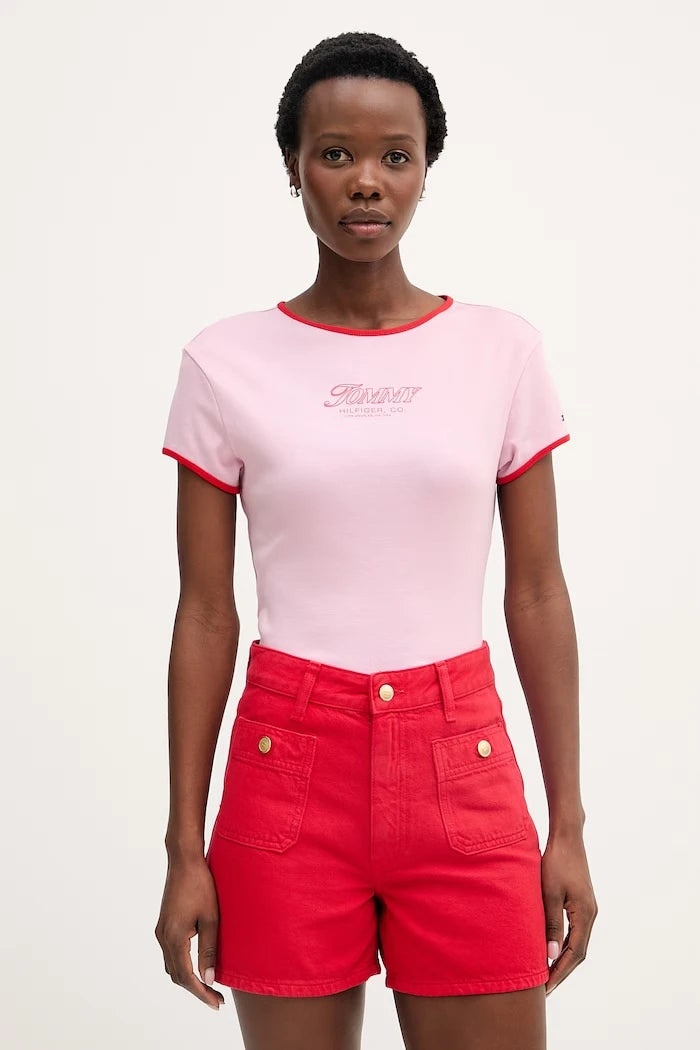 Tommy Hilfiger Тениска дамска памучна