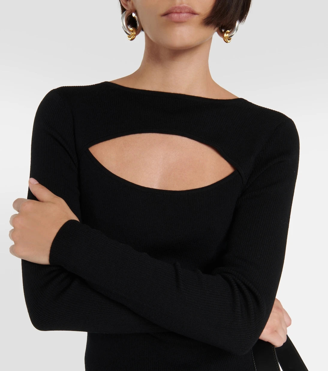 Jardin des Orangers - Cutout virgin wool sweater