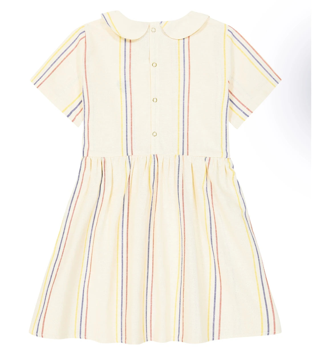Mini Rodini - Striped cotton and linen dress