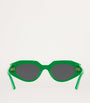 Green Oval Sunglasses