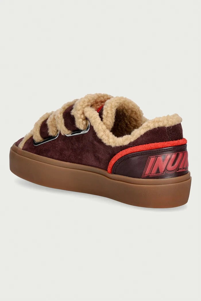 Inuikii Lila Shearling Low Velcro Kadın Süet Sneaker