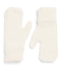 White Kid Cashmere Mittens
