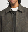 Rick Owens Green Wool Felt Alice Brad Jacket
