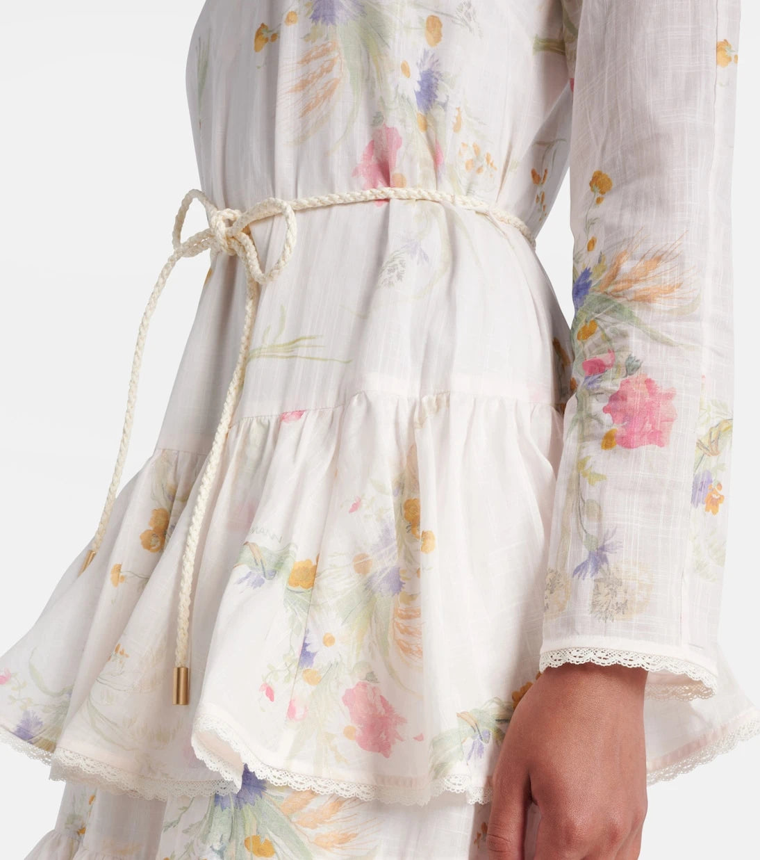 Zimmermann - Lucky floral tiered cotton maxi dress