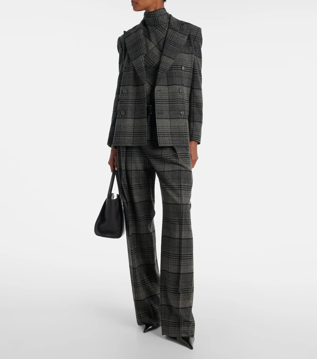Ralph Lauren Collection - جاكيت صوف كينت مزدوج الصدر بنقشة مربعات
