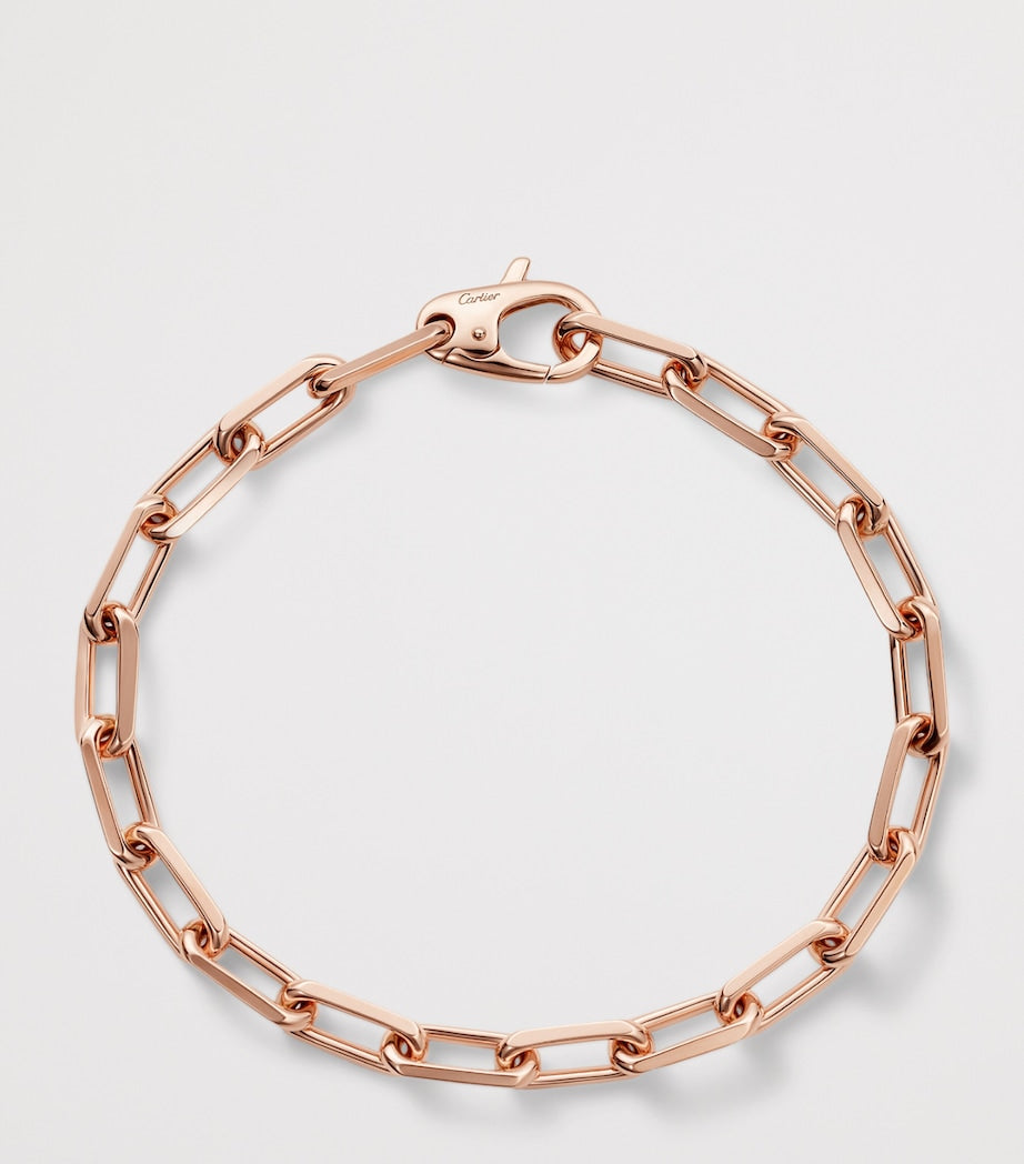 Medium Rose Gold Santos de Cartier Chain Bracelet