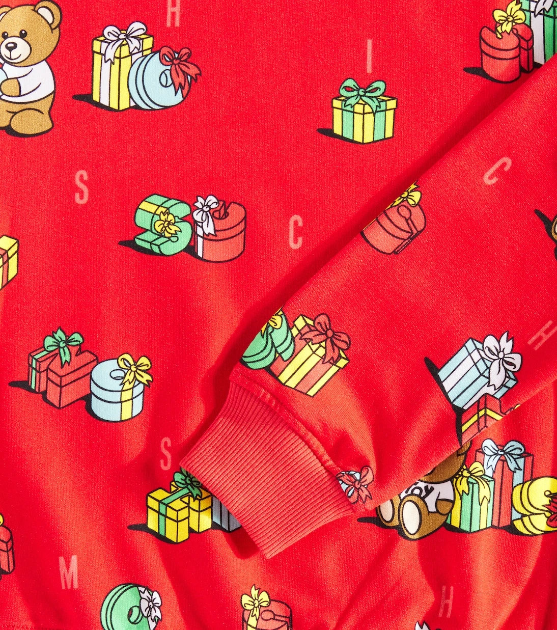 Moschino Kids - Teddy Bear printed cotton sweatshirt