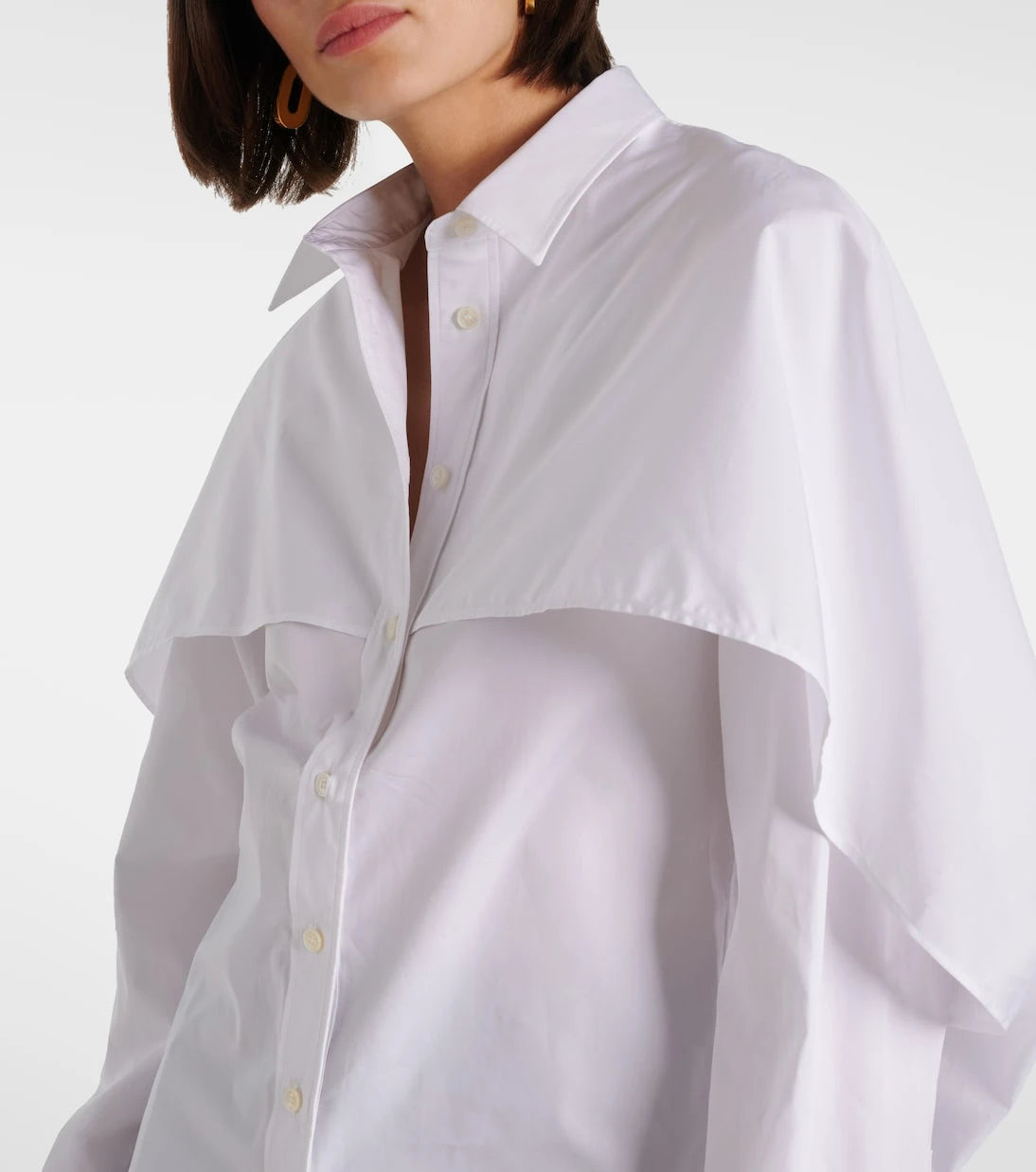 Stella McCartney - Caped cotton blouse